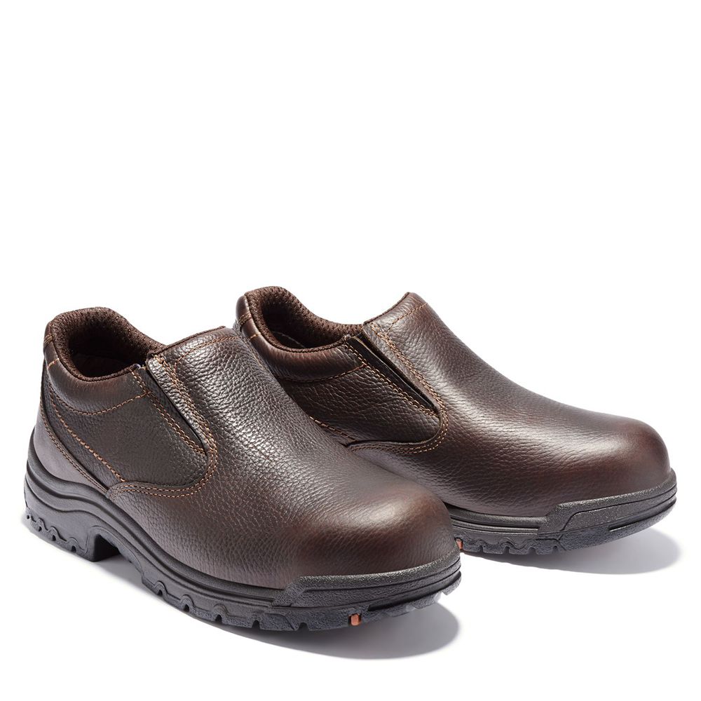 Zapatos De Seguridad Timberland Hombre Pro® Titan® Alloy Toe Marrones - Chile XSJ-857419